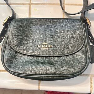 Coach Green Leather Crossbody Bag